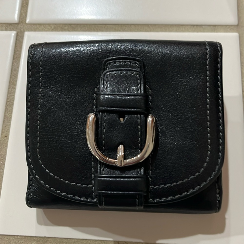 Black Leather Coach Wallet